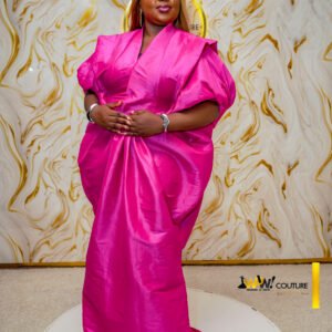 The Magenta "Wow" Statement Maxi Dress